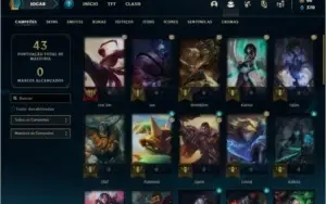 Conta platina 2 com 38 champs e 11 skins