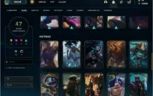 Conta ouro 4 (ex platina) com 129 champs e 47 skins