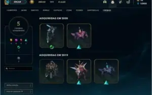 Conta ouro 4 (ex platina) com 129 champs e 47 skins