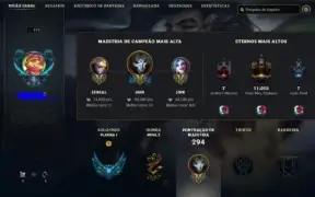 Conta LoL 2017