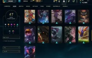 Bronze 3 com 130 Champs e 43 Skins