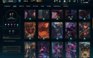 Bronze 3 com 130 Champs e 43 Skins