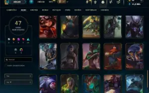 Bronze 3 com 130 Champs e 43 Skins