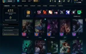 Bronze 3 com 130 Champs e 43 Skins