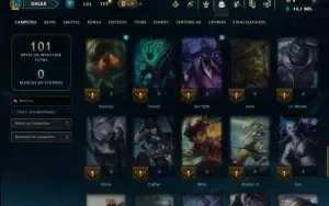 Prata 3 com 65 Champs e 8 Skins