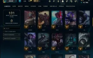 Prata 3 com 65 Champs e 8 Skins