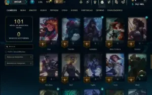 Prata 3 com 65 Champs e 8 Skins