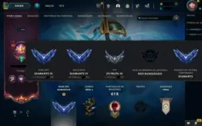 Conta League Of Legends Diamante 4