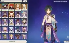 CONTA AR 39 - XIAO, DILUC, YOIMIYA, KLEE E MONA