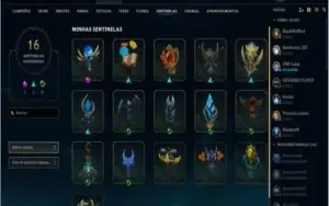 Conta 142 SKIN Todos Campeões , 7 cromas