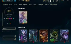 Unranked com TODOS os champs e 128 Skins ( JG / ADC )
