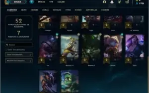 Conta unranked com 5 skins e 22 champs ( UPADA NA MÃO )