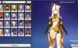 GENSHIN IMPACT-ALBEDO + DILUC C1 + QIQI + ZHONGLI-CONTA AR47