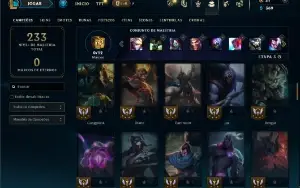 Unranked com 75 Champs e 40 Skins ( ex prata )