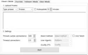 RUBOT+twitchgod+twitchaio(3bots de views para twitch),