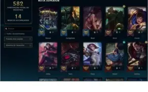 Ouro IV todos champ 190 skins