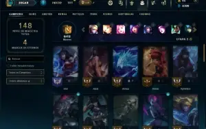 Unranked com 50 Champs e 23 Skins ( SUP / MID )