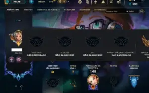 Unranked com 50 Champs e 23 Skins ( SUP / MID )