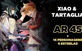 GENSHIN IMPACT (4 Personagens 5⭐️) - AR45 Servidor: america