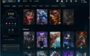 Conta nível 536, Ouro 3, 243 skins, todos os Champs