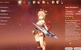 AR38 - Yoimiya + Aqua Simulacra + Diluc + Jean + 10 tiros!!!