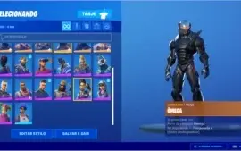 conta fortnite com omega com salve o mundo