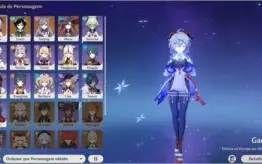 Conta genshin AR 44 - 4 chars 5 estrelas + arma