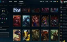 CONTA LEAGUE OF LEGENDS - LEVEL 30 - 19 SKINS - 83 CAMPEÕES