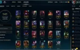 CONTA LEAGUE OF LEGENDS - LEVEL 30 - 19 SKINS - 83 CAMPEÕES