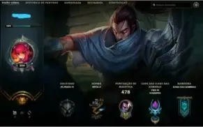 Conta League of Legends - 358 skins Lvl 304