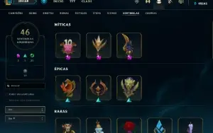 Conta League of Legends - 336 Skins - Desde 2016 - Main Sup