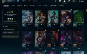 Conta League of Legends - 336 Skins - Desde 2016 - Main Sup