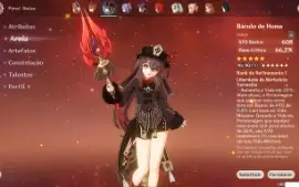 Hutao c1 + Homa + Navia + Sig + Zhongli + KAZUHA e diversos