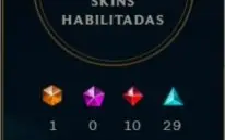 conta do LOL gold 3 com 150 skins com todos os campeões