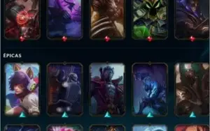 conta do LOL gold 3 com 150 skins com todos os campeões