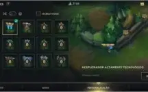 Conta com skin lendaria