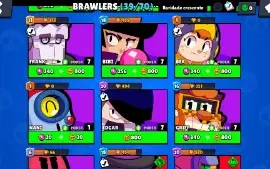 Conta Brawl Stars com 14.000 troféus 242 gemas