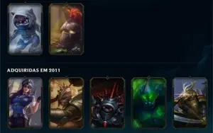 ELISE VITORIOSA LEAGUE OF LEGENDS LVL 30 22 SKINS