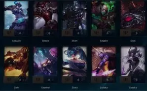 ELISE VITORIOSA LEAGUE OF LEGENDS LVL 30 22 SKINS