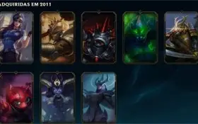 ELISE VITORIOSA LEAGUE OF LEGENDS LVL 30 22 SKINS