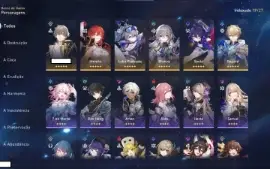 Star Rail - Seele, Silver Wolf, Bronya C1, Himeko e Gepard