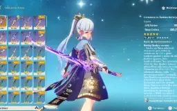 Conta Genshin Ayaka C2 + Bis Ar 50 