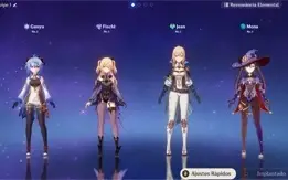 Conta genshin impact AR-8 Ganyu,Mona,Jean