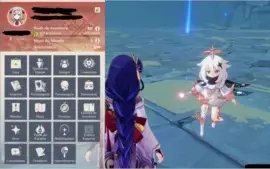 Genshin impact AR 40 - Shogun + Luz do Cortador de Grama