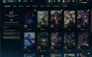 Platina 1 com 25 Champs e 1 Skin