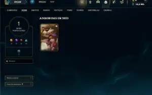 Platina 1 com 25 Champs e 1 Skin