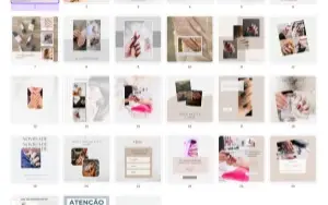 Pack Canva Manicure - 26 Artes Editáveis