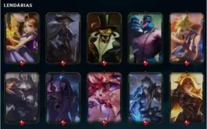 Conta Unranked com 277 skins, tds as ultimates, 6 prestígios