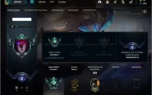 Conta PLATINA 1 com 16 skins e 40 champs