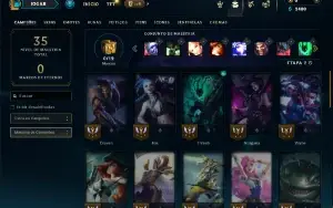 Bronze 2 com 40 Champs e 4 Skins